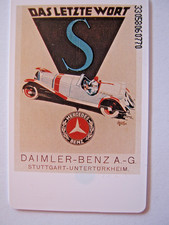 TELEFONKARTE, AUTO-Motiv MERCEDES-BENZ, Historisches Plakat, O 828 A 4.93