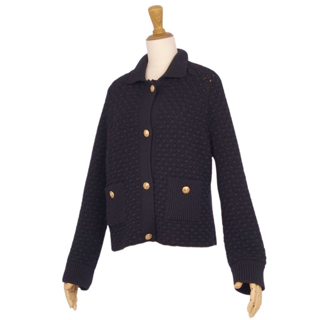 Dior Christian 2023 Knit Jacket Cardigan Plaid Wool Outerwear F40 Used MOLO-0 thumbnail 4