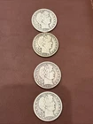 Item #1526 Barber Halves Set - 1911-P, 1912-P, 1913-S, 1915-S