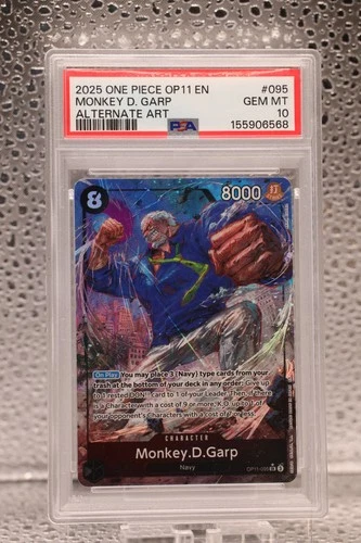 2025 One Piece OP 11 EN - Monkey D. Garp #095 Alternate Art PSA 10 Gem Mint