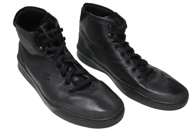 Zapatillas LACOSTE Para Hombre EU 45 Negro Cuero Alto Con Cordones Con Logo - Imagen 1 de 4