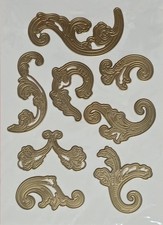 Anna Griffin FLOURISH DIEs Impression Elegant Swirl Christmas NEW VHTF OOP