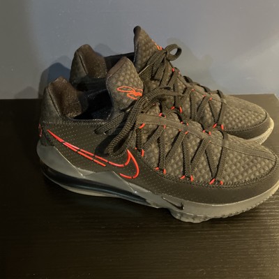 Men s Nike LeBron 17 Low Black Red Dark Grey CD5007-001 Size 12 NEW No Box