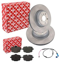 FEBI BREMSSCHEIBEN 345mm + BELÄGE HINTEN passend für BMW 6er G32 Gran Turismo