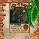 Dinosaur Park Vintage Style Metal Tin Sign Retro Museum Decor