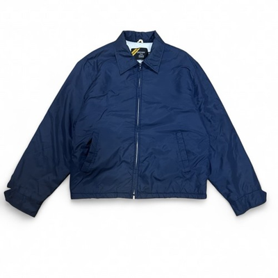 #ad Vintage 1970s Sears Outwear Men’s Reg. Large Navy Blue Bomber Jacket USA Made $29.99