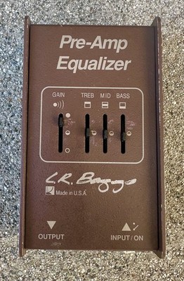 L.R.Baggs Acoustic Guitar Pre-Amp 3 Band EQ Equalizer Effect Box Made in USA