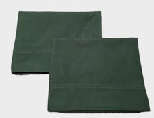 Set of 2 Green 100 Polyester Pillowcases. 20 X 30 Standard/queen