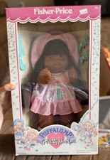 1993 Fisher Price Puffalumps Pretty Hair Doll AA Black Hair Pink New In Box