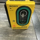 Sony WM-F45 - Sports Walkman - AM FM Radio + Cassette Player - Yellow - Vintage