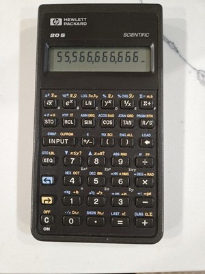 vintage 1987 Hewlett-Packard HP-20S scientific calculator TESTED 