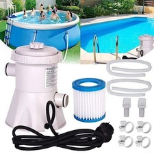 Swimming Pool Electric Filter Pump Paddling Pool Water Flowclear 220V 300gal/H~