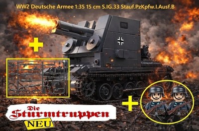  WW2 Sturmgeschütz I Bison +Waffen Set Bausteine *NEU*von third party