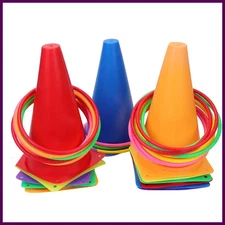 Children's Fun Ring Throwing Game Outdoor Throwing Plastic Circle