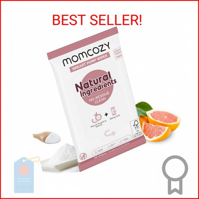 #ad #ad Momcozy Natural Breast Pump Wipes for Parts Cleaning On The go 30 Count Flash $10.22