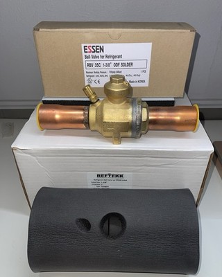 1pc NEW ESSEN Ball Valve for Refrigerant RBV 12C 1-3/8  ODF SOLDER