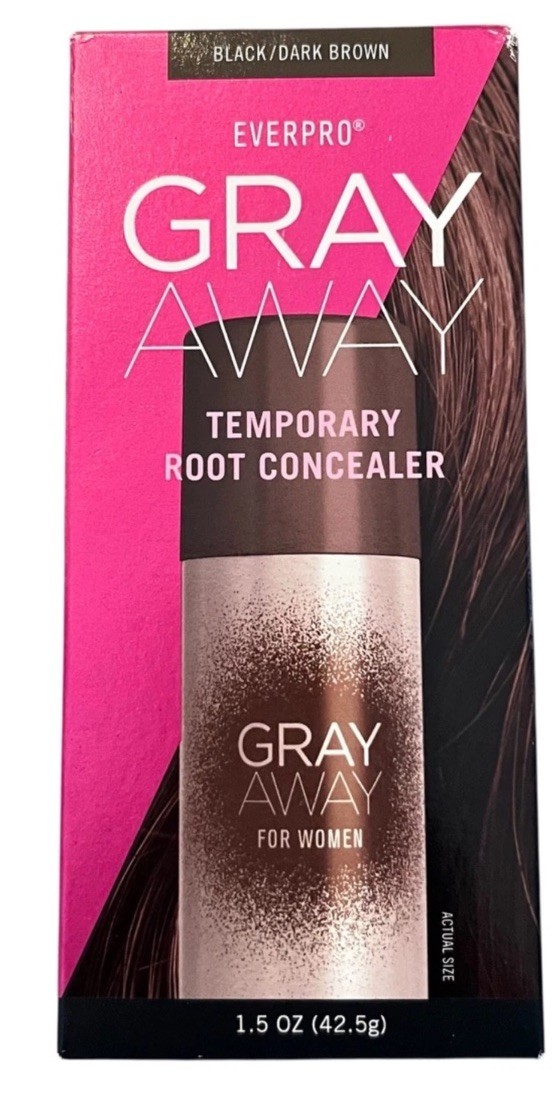 New EVERPRO Gray Away Temporary Root Spray Concealer 1.5oz B