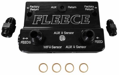 Fleece Performance Fits 10-12 Dodge 6.7L Cummins 4th Gen Fuel Distribution Block
