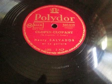 Henry Salvador: Clopin-Clopant / Maladie D'amour 1948 10" Shellac 78RPM 560.039