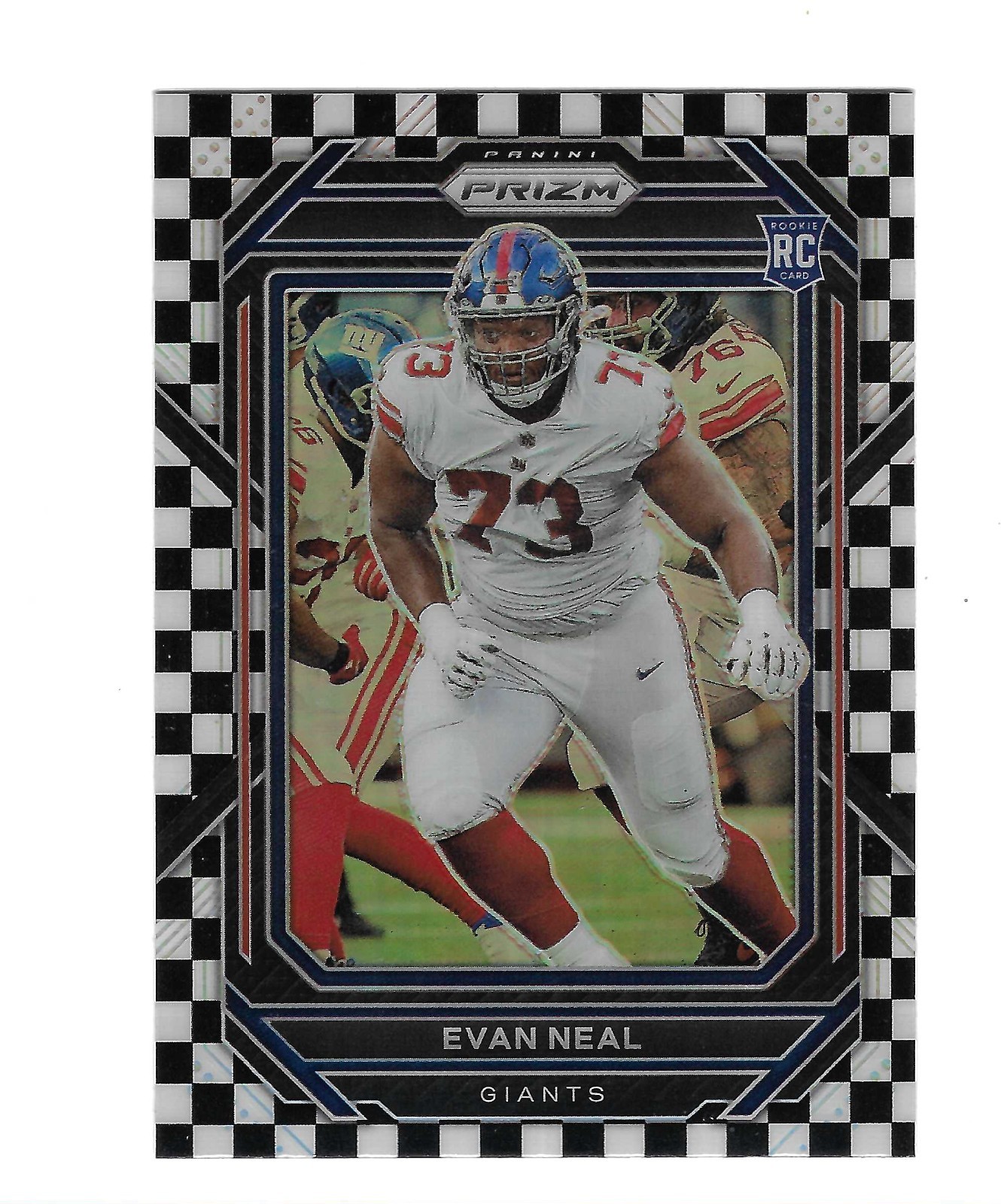 Evan Neal Panini Prizm #367 Black/White Checker