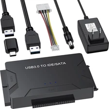 Hard Drive Reader USB 3.0 & Type C to SATA IDE Adapter, Internal Data Transfer R