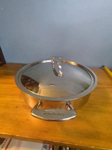 Cuisinart MultiClad Pro 13" Round 5.5 qt Stainless Steel Casserole Dishes - Picture 12 of 16