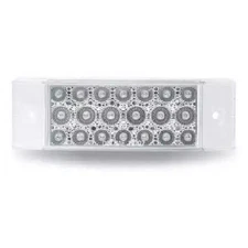 TRUX TLED-2X6CR Trailer Light Marker, Led, 2" X 6", Clear Red, 20 Diodes