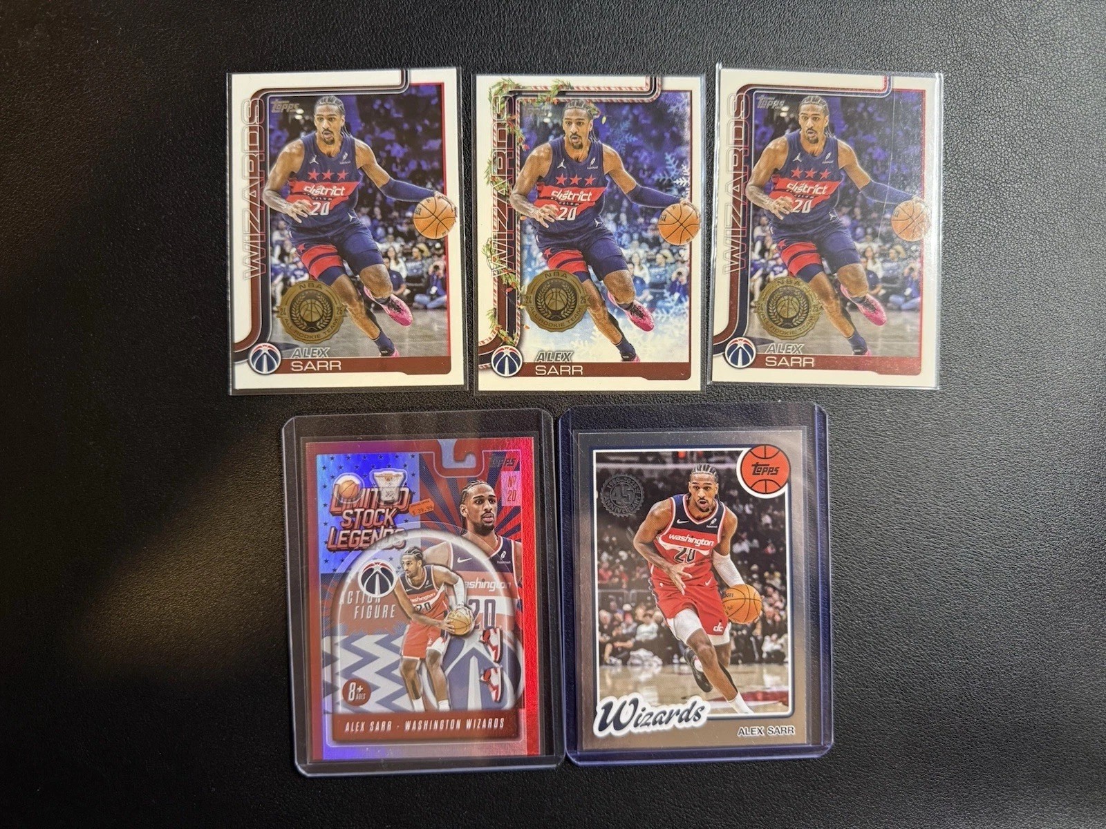 Alex Sarr Lots - 2025-26 Topps LST-35 & 80BK-23 & H75 & #96 (x2)