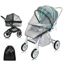 Mosquito Net for Stroller with 2-Way Zipper, Baby Essentials  Bug Net for Strol
