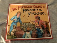 Vintage-Style Magnetic Fishing Game – Boxed – 1 Rod Missing – Retro Design