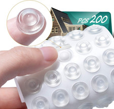 Cabinet Door Bumpers Pack of 200 Self Adhesive Bumpers Pads, Sound Dampening Ci