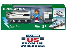 BRIO World 36003 Turbo Train Electric Railway Toy with Speed Boost 3+