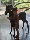 Vintage Marx Jamie West Action Figure With Thunder Colt
