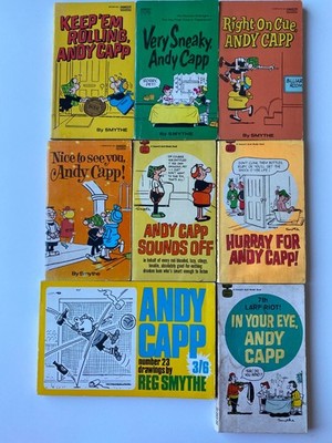 ANDY CAPP LOT 8~Smythe~23~SNEAKY~ON CUE~ROLLING~SOUNDS OFF~HURRAY~IN EYE~NICEsee