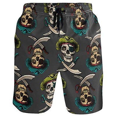 Men's Hawaiian Shorts Stylish Running Swim Beach Athletic Summer