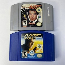 GoldenEye 007 The World Is Not Enough Lot (Nintendo 64, 1997) Cartridges Bundle