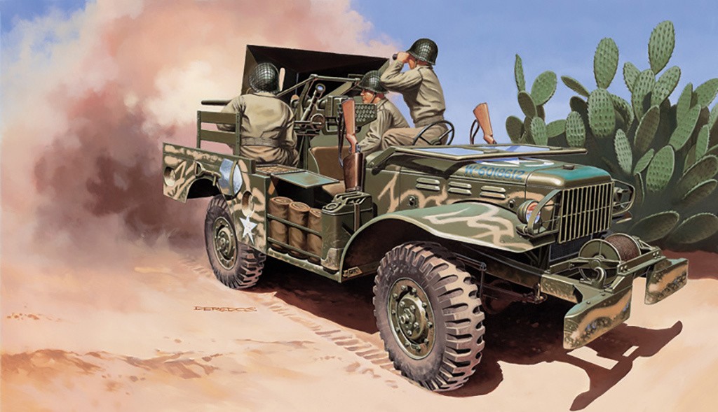 Italeri 1:35 37 mm Gun Motor Carriage M6 Plastic Model Kit