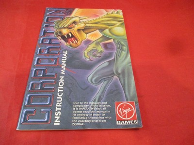 Corporation PC Computer Virgin Games Instruction Manual Booklet ONLY