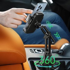 Cup Phone Holders for Your car, Universal Adjustable Base and Long Neck Car P...