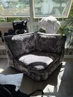  crushed velvet love seat