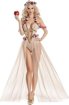 NEW Party King Women's Original Sin Goddess Costume SZ Medium Halloween