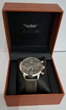Gianello GNL7719SS Mens Faux Chrono Quartz Watch in Box