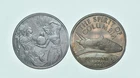 Lot 2 1 Oz Silver Rounds Aztec Yin And Yang - Spirit Of Colombia *107