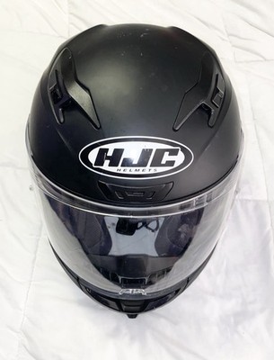 HJC I 10 DOT Full Face Black Motorcycle Helmet - Size SM