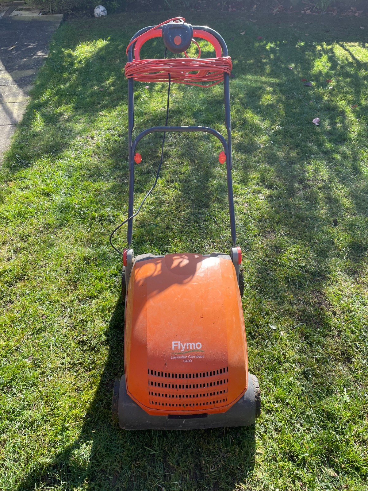 Flymo Electric Lawn Grass Rake And Scarifier Moss Removal | eBay UK