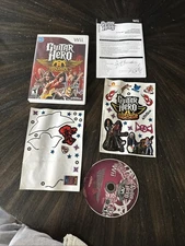 Nintendo Wii Game Guitar Hero Aerosmith Case, Game, Manual & Some Stickers