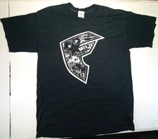 Permian High School PANTHERS Shirt Famous Stars And Straps Logo Black Magic (L)