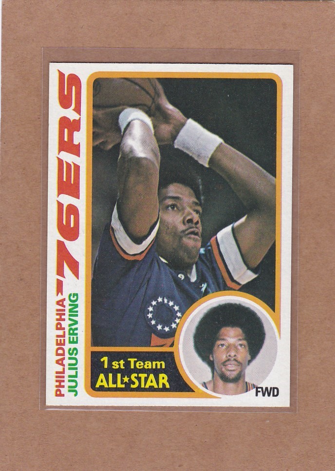 1978-79 TOPPS BASKETBALL JULIUS ERVING DR J #130 76ERS EXMT *A40307