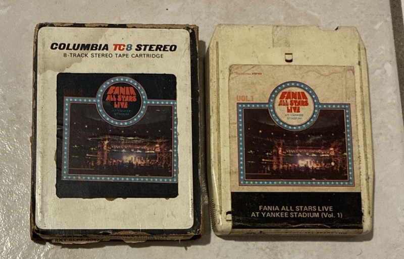Fania All Stars Live at Yankee Stadium Vol I & II - Fania Records 8 Track Tape