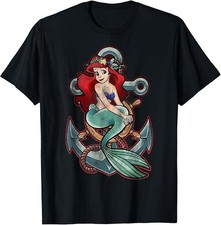Disney The Little Mermaid Ariel Black T-Shirt